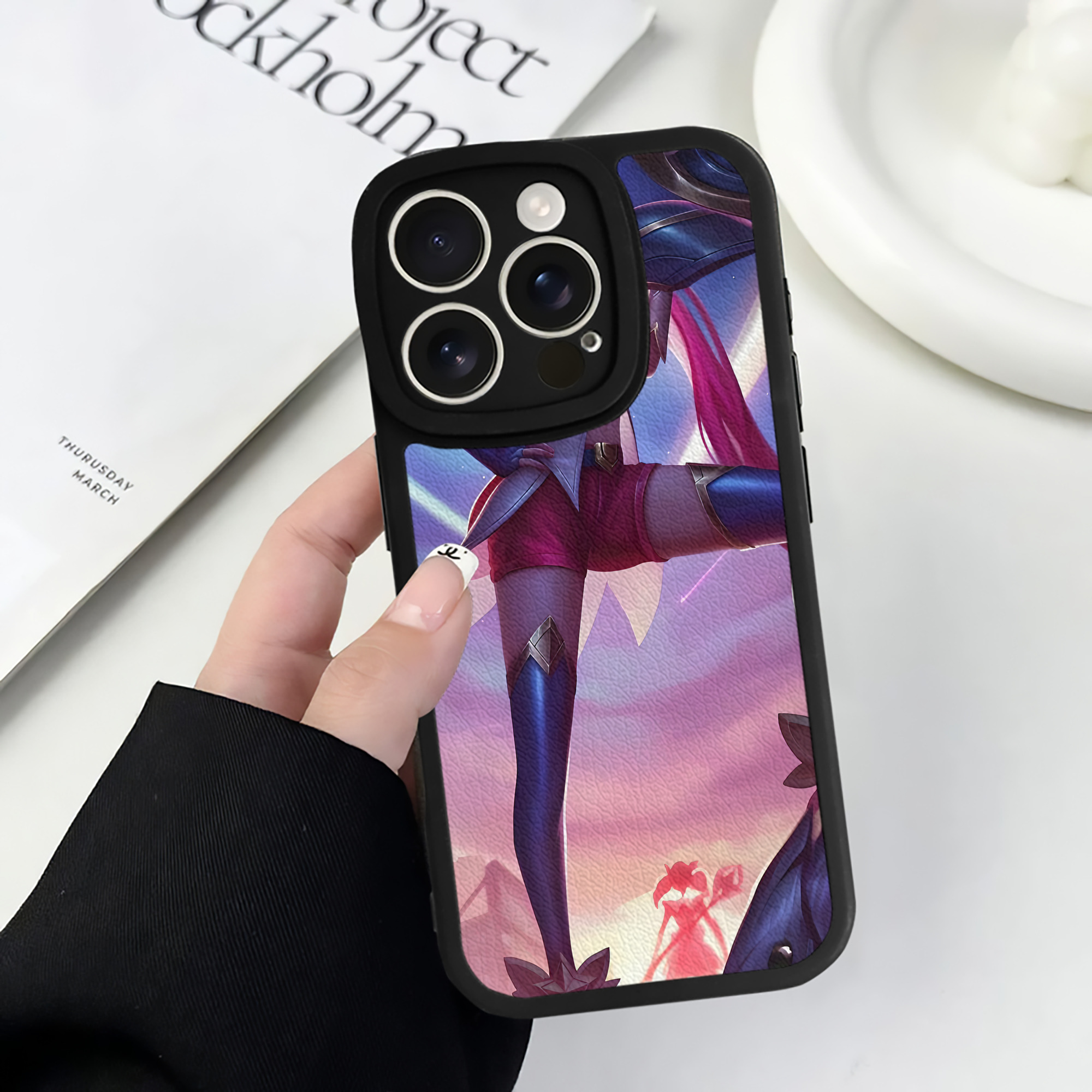 リーグ・オブ・レジェンド League of Legends LOL 【iPhone 16シリーズ対応】シリコンスマホケース（レザー調） 材質：シリコン